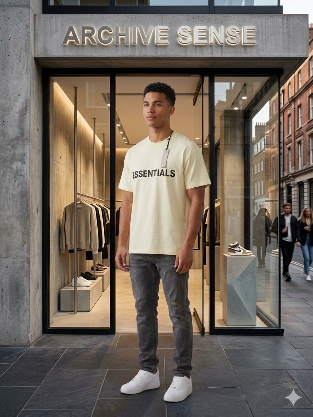 Fear of God Essentials T-Shirt Buttercream Pale Yellow Brand NWT Size XXL
